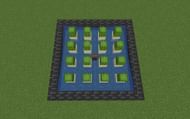 Flowing water will serve as a simple collection system for your cactus farm (Image via Minecraft)